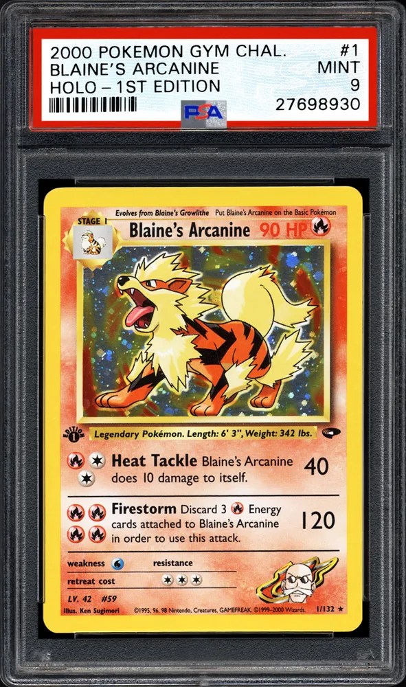 arcanine de blaine set gym challenge