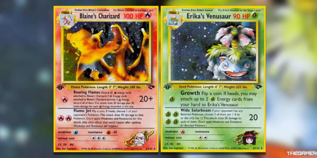 cartas más valiosas de pokemon gym challenge serie original 