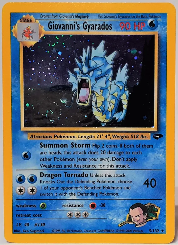 Gyarados de Giovannu set gym challenge