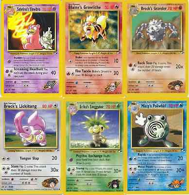 cartas con nuevas mecánicas colección pokemon gym heroes