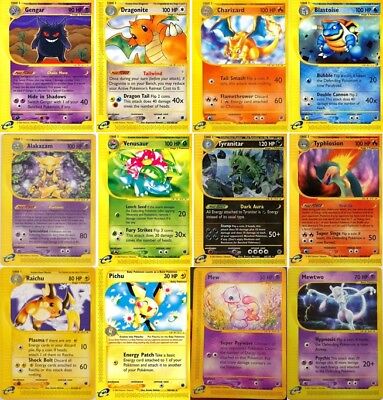 cartas más icónicas de expansión pokemon expedition base set 