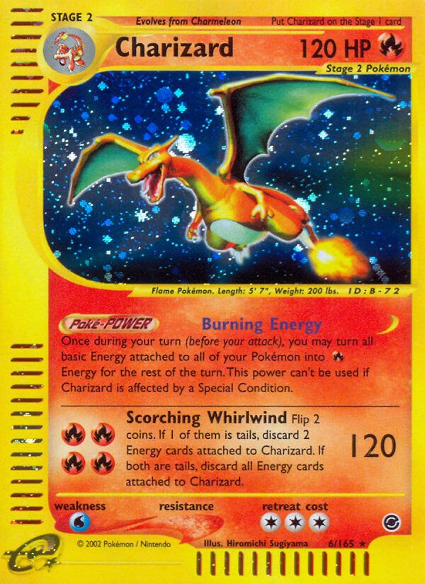 charizard holográfico expedition base set 